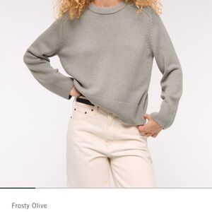 Abercrombie & fitch Madeline sweater in Olive.